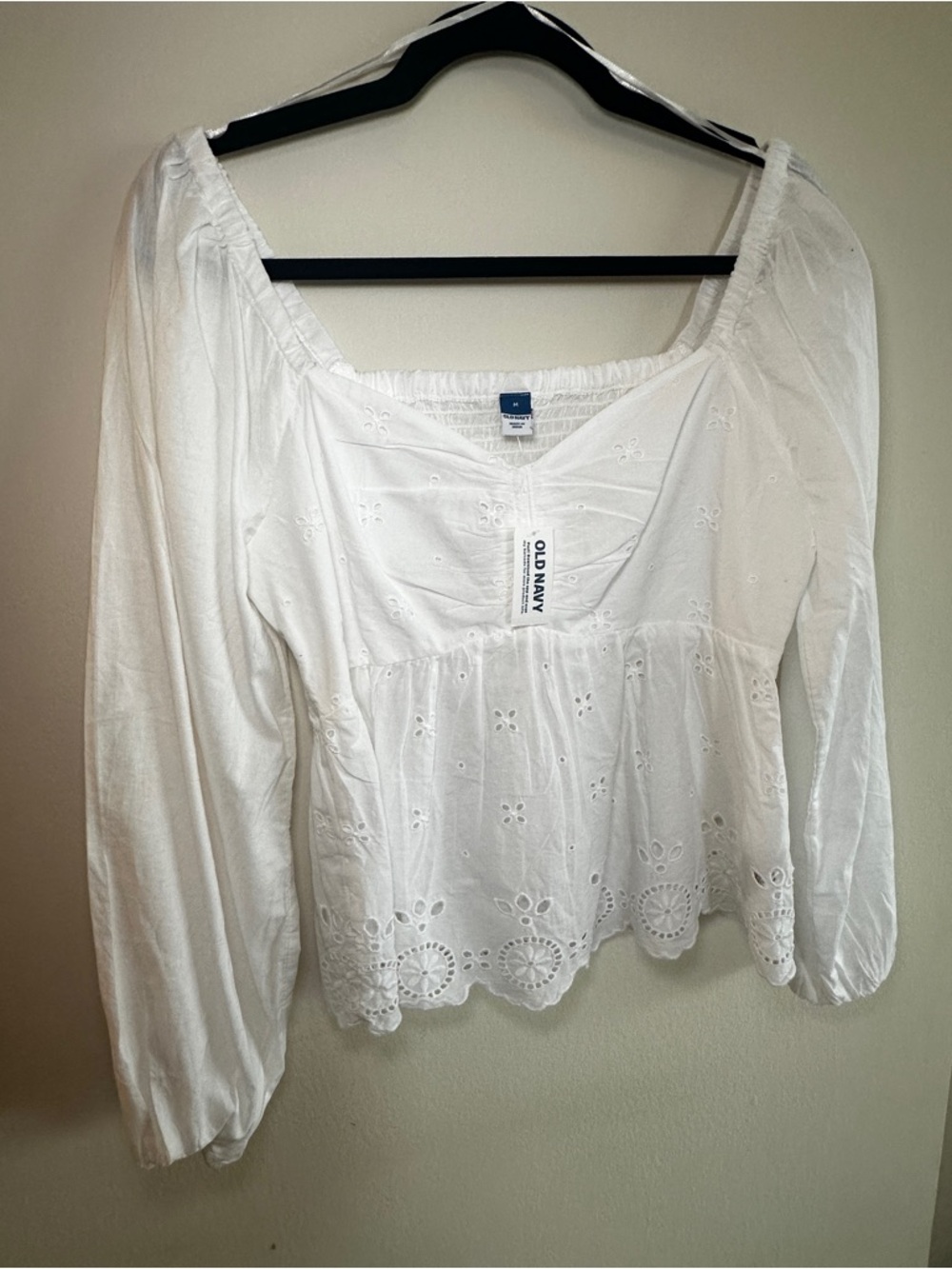 Old Navy White Eyelet Top - NWT